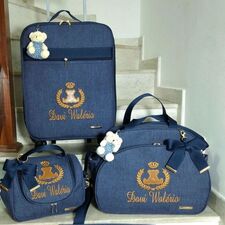Mala e Bolsas Maternidade com o Nome do Bebê em Blumenau