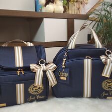 Kit Bolsa e Mochila com o Nome do Bebê no Jardim Araguaia